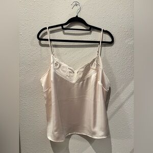 HM satin embroidered tank top camisole